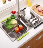 Fold-able Stainless Steel Sink Racks