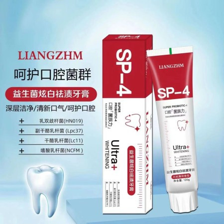 SP 4 Probiotic Whitening Stain Removal Toothpaste